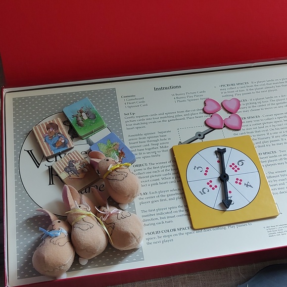 The Velveteen Rabbit Board Game Rose Art Vintage 1994 - Picture 10 of 13